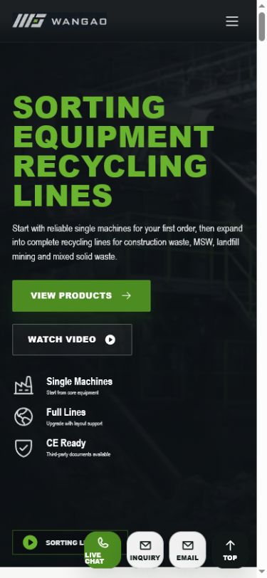 Wangao Machinery mobile site